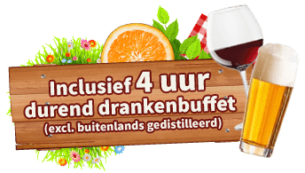 4 uur durend drankbuffet